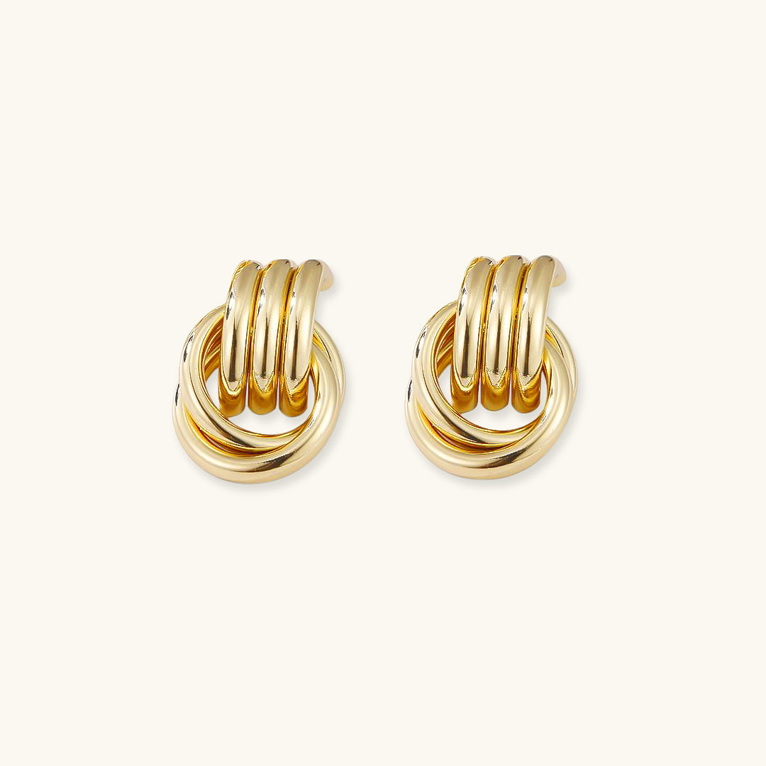 Lena - Boucles d'oreilles créoles en couches
