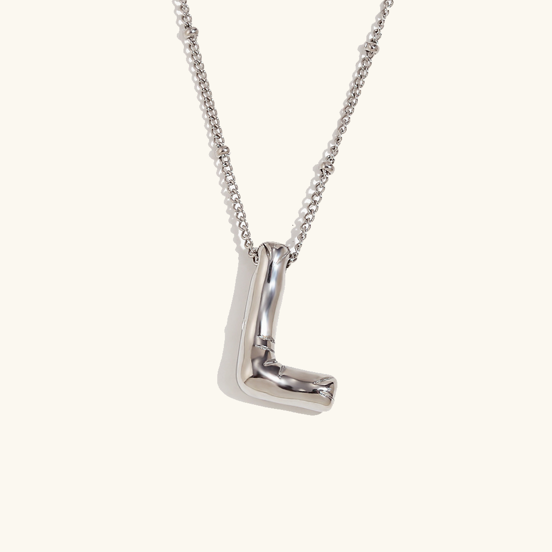 Collier initial en or Balloon
