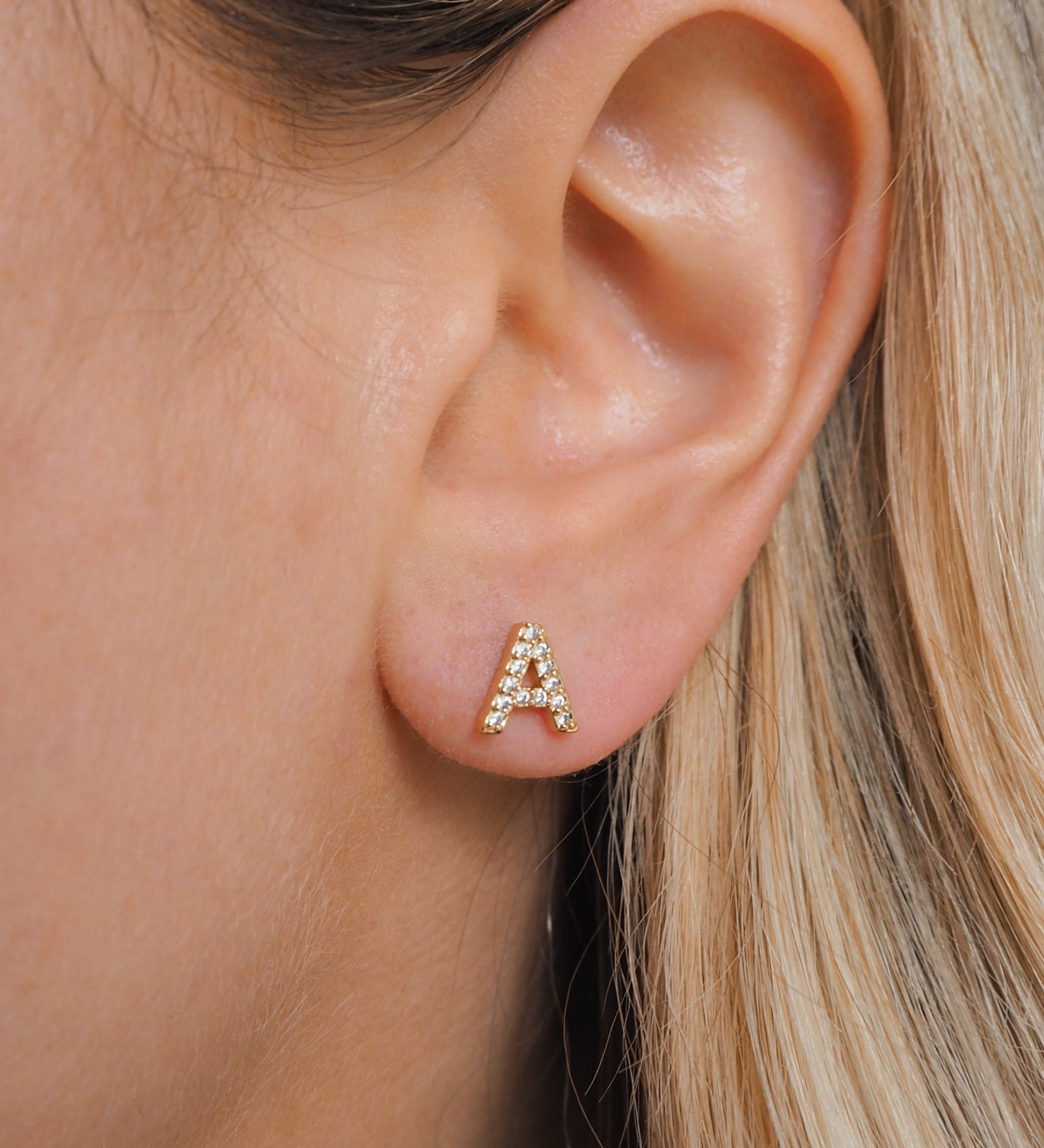 Taylor - Boucles d'oreilles lettres (initiales)