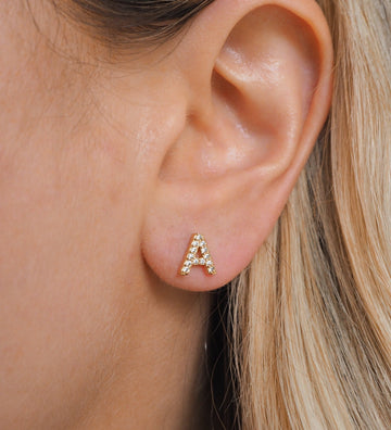 Taylor - Boucles d'oreilles lettres (initiales)