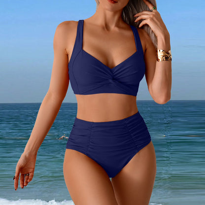 Anjie - Maillots de bain tendance à taille haute pour femmes