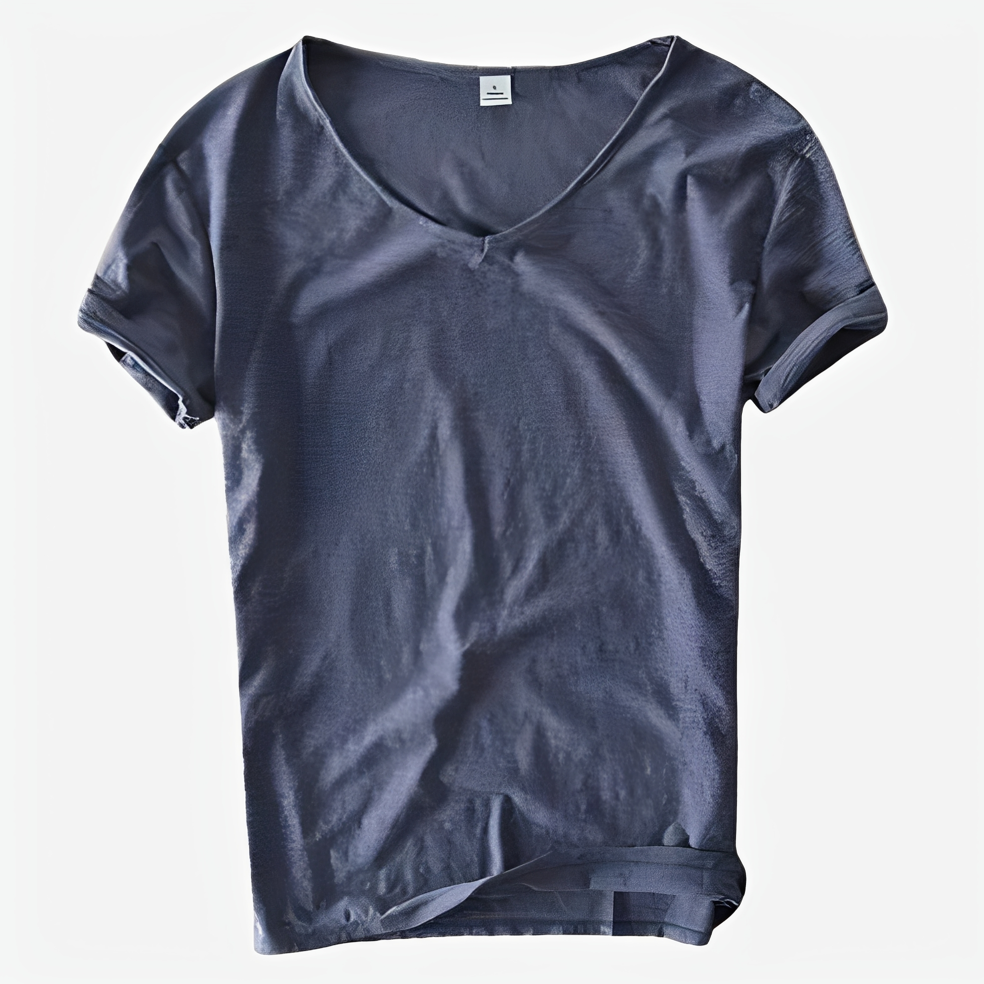Jayson - T-shirt estival ample pour homme avec col en V