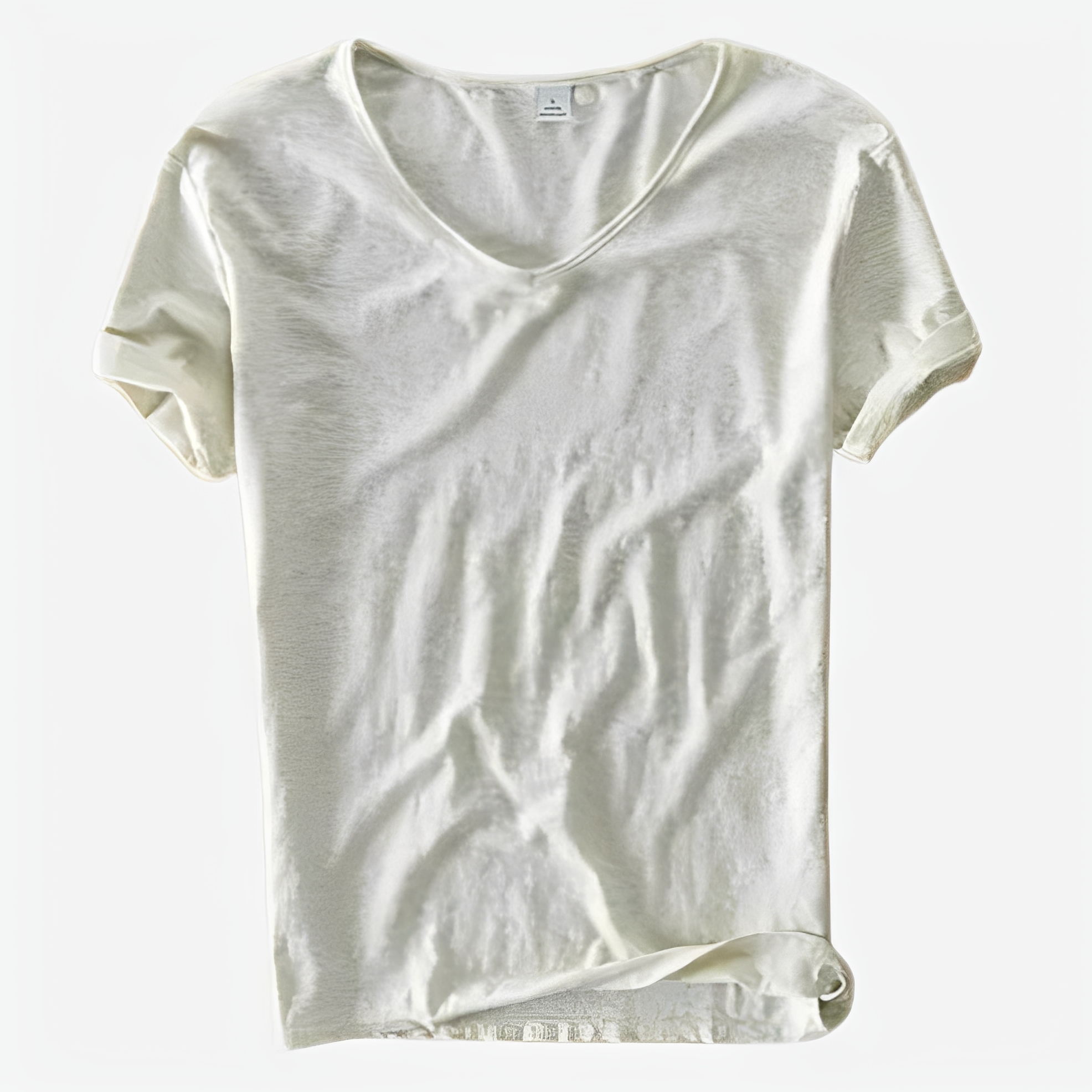 Jayson - T-shirt estival ample pour homme avec col en V