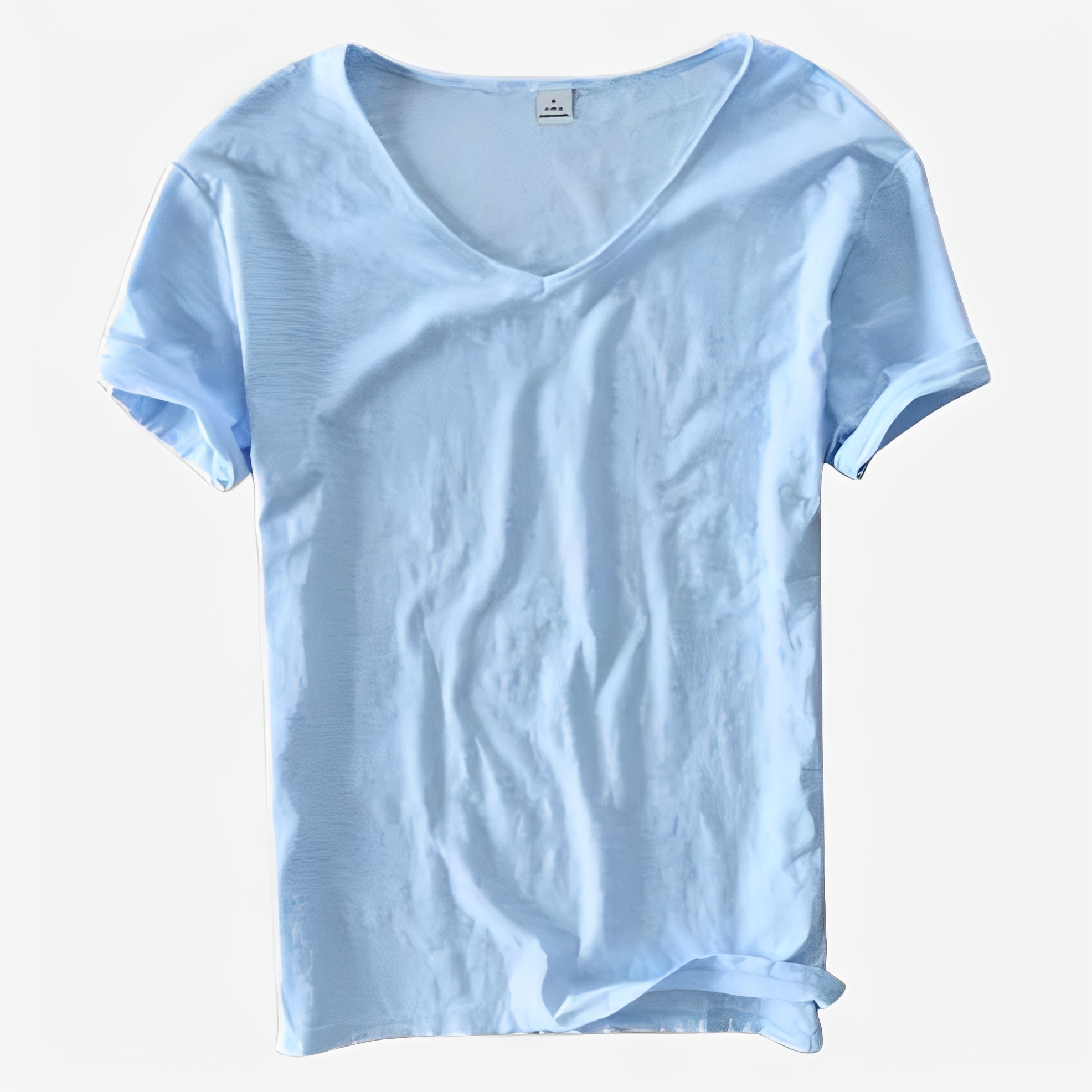 Jayson - T-shirt estival ample pour homme avec col en V