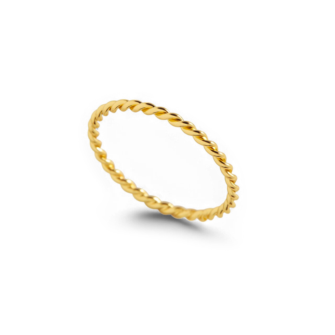 Manon – Bague tressée empilable