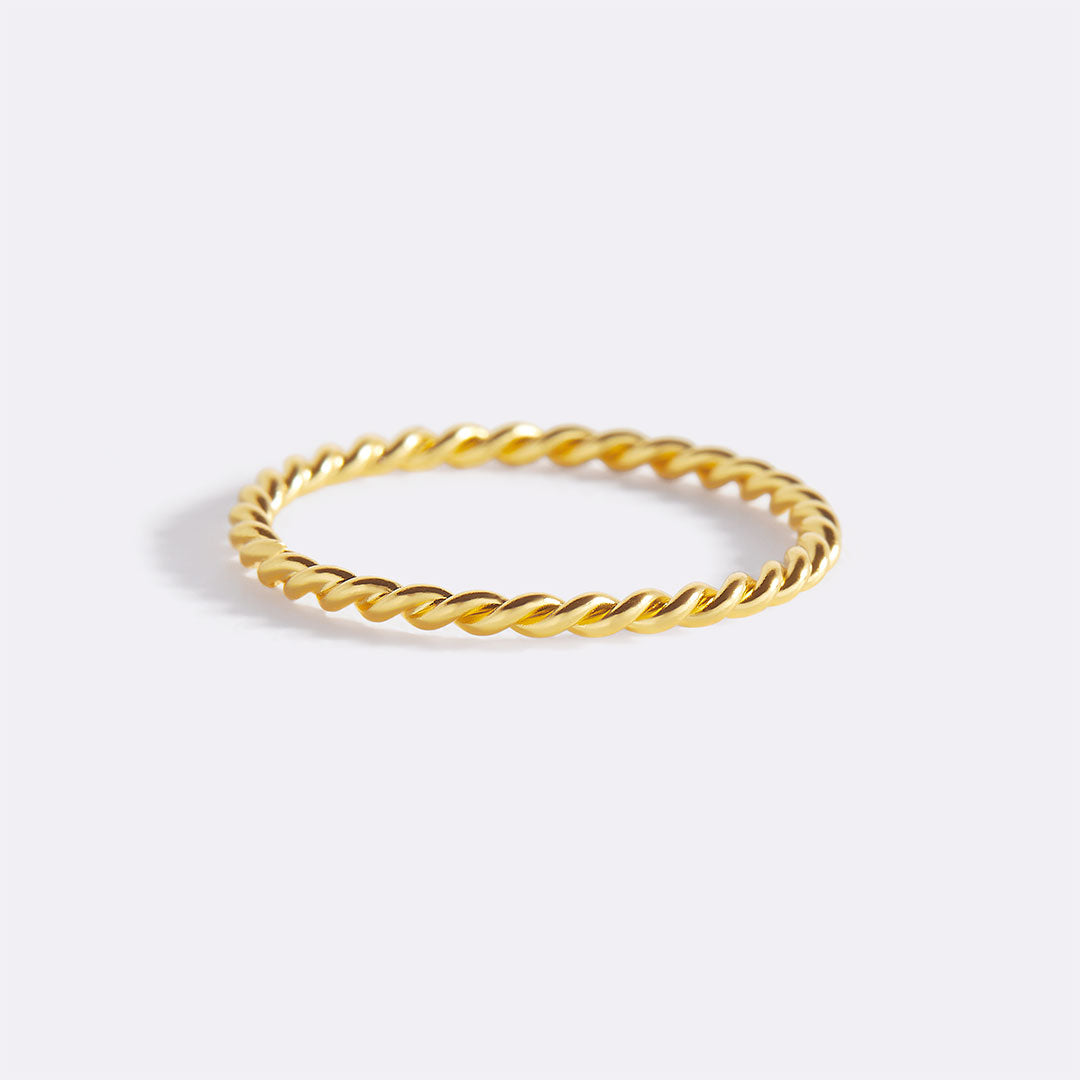 Manon – Bague tressée empilable