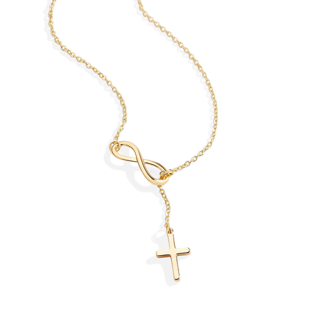 Yuna – Collier avec pendentif en croix infinie