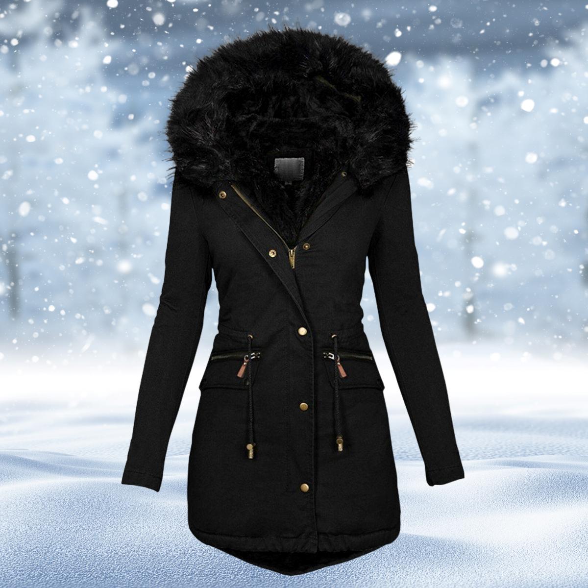 Apollo - Veste d’hiver chaude en fausse fourrure