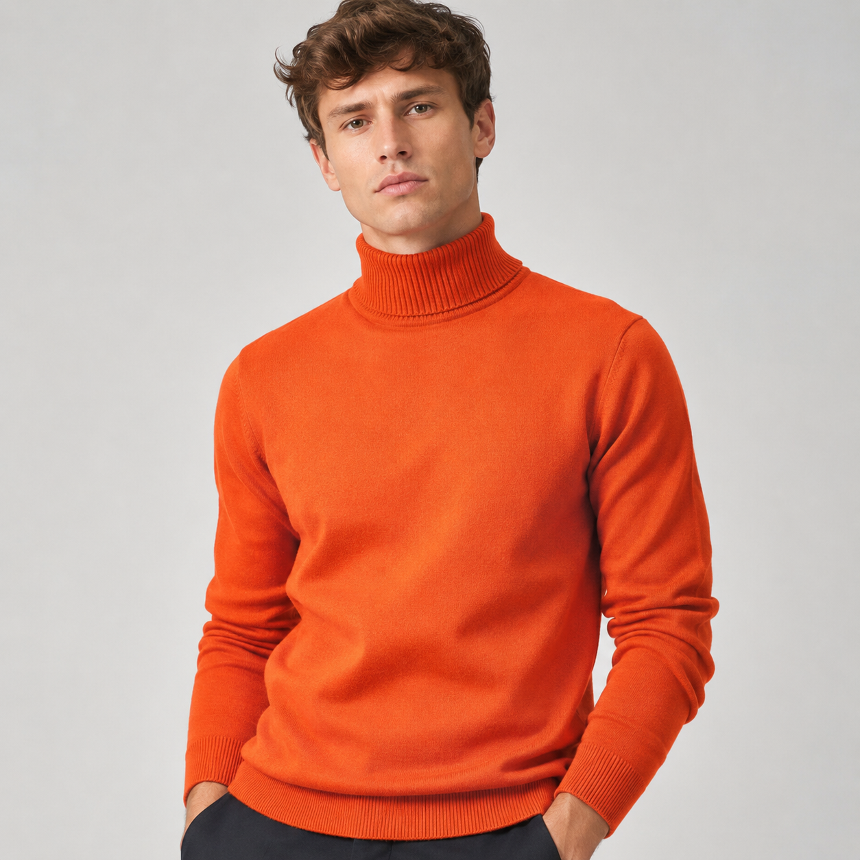 Antony - Pull col roulé confortable pour homme