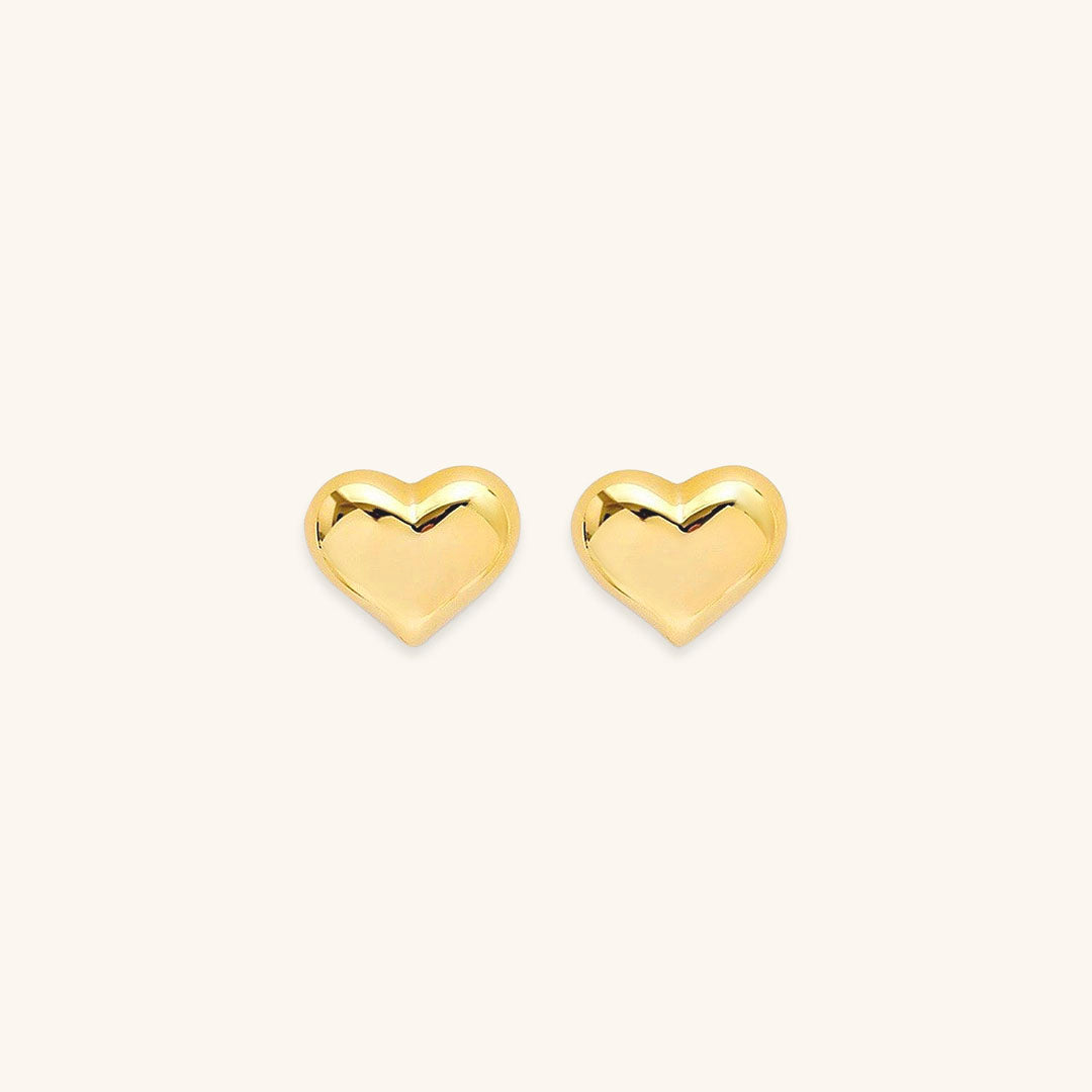 Mila – Boucles d'oreilles en cœur en or