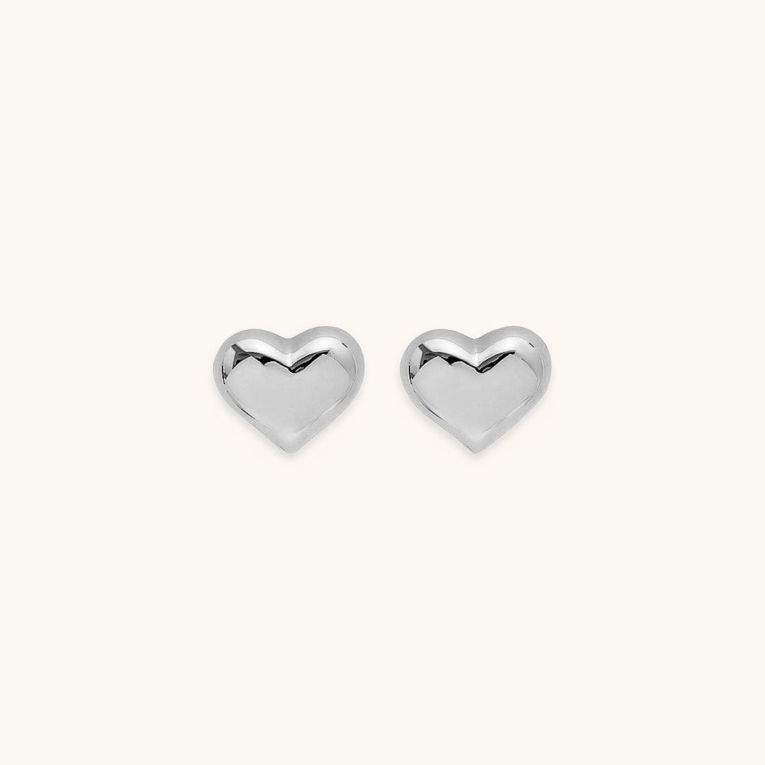 Mila – Boucles d'oreilles en cœur en or