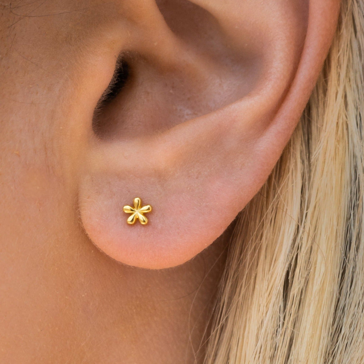 Lily – Petites boucles d'oreilles en or