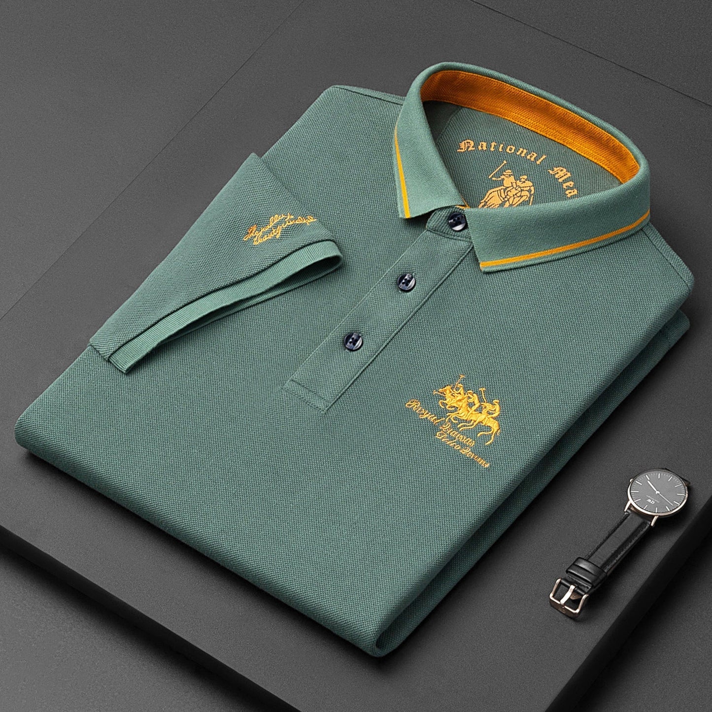 Miles - Poloshirt mit Stickerei