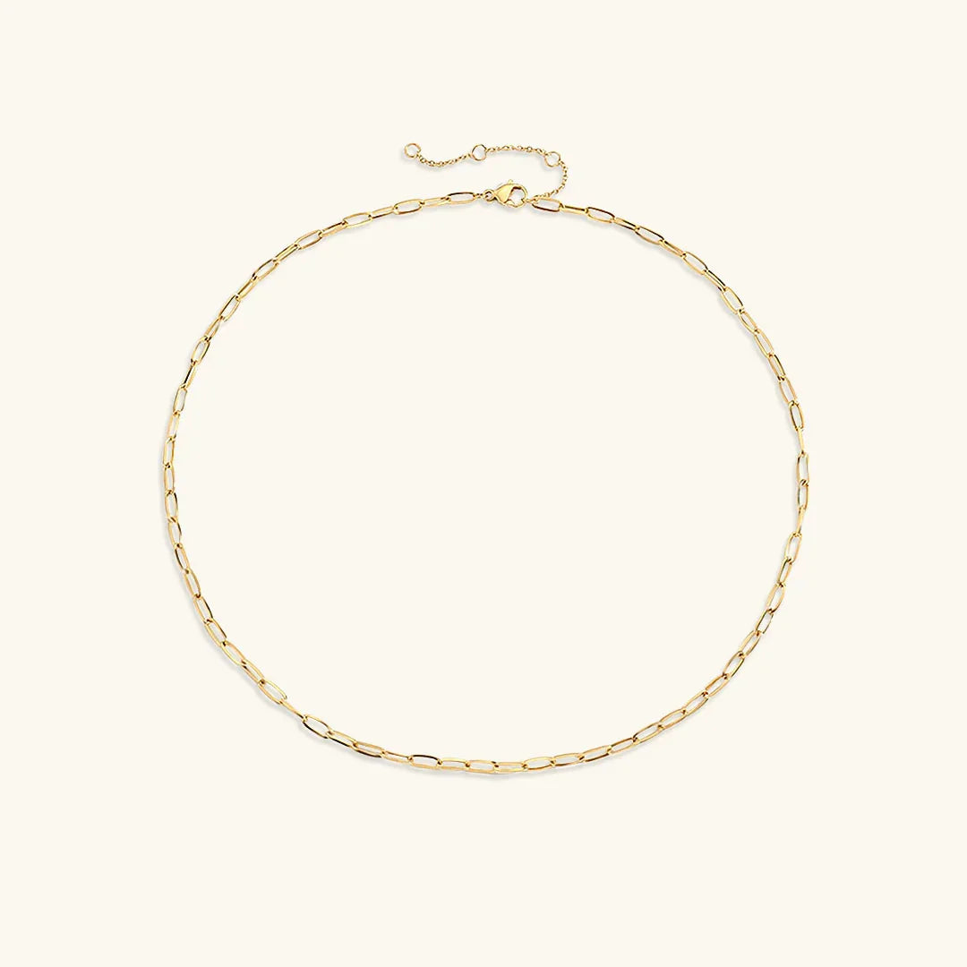 Nadia – Collier Paperclip en or élégant
