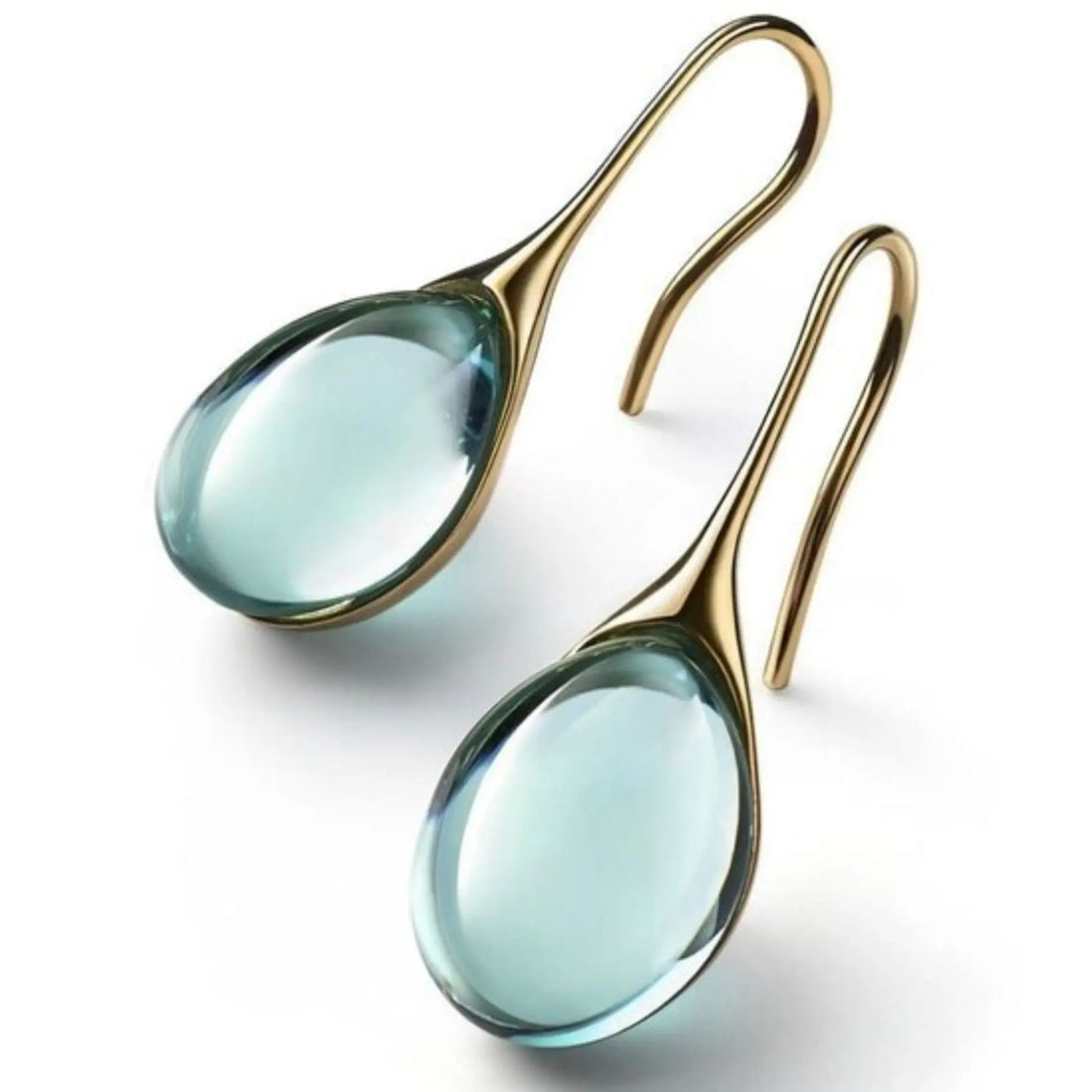 Leila – Boucles d'oreilles en goutte de cristal bicolore