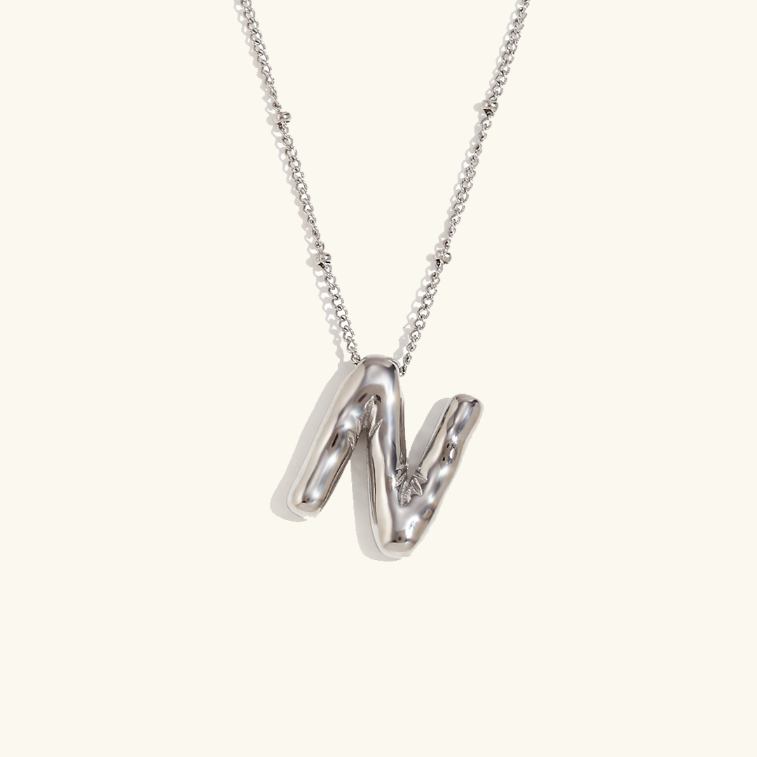 Collier initial en or Balloon