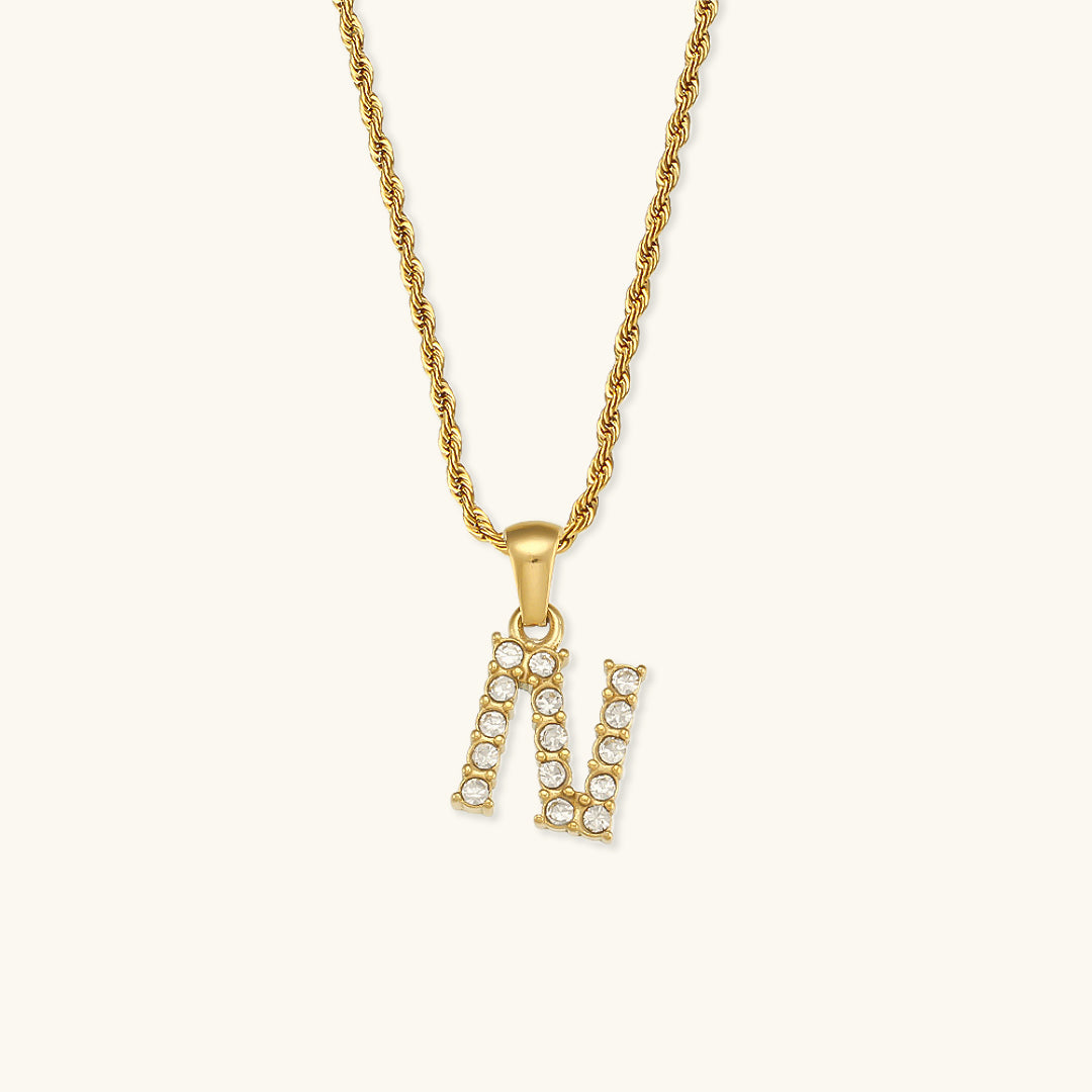 Maeve - Collier de diamants avec initiales