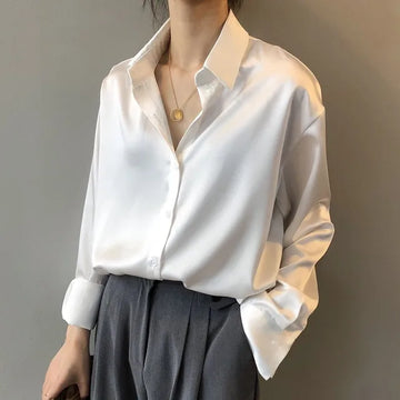 Melissa - Haut en satin chic et décontracté