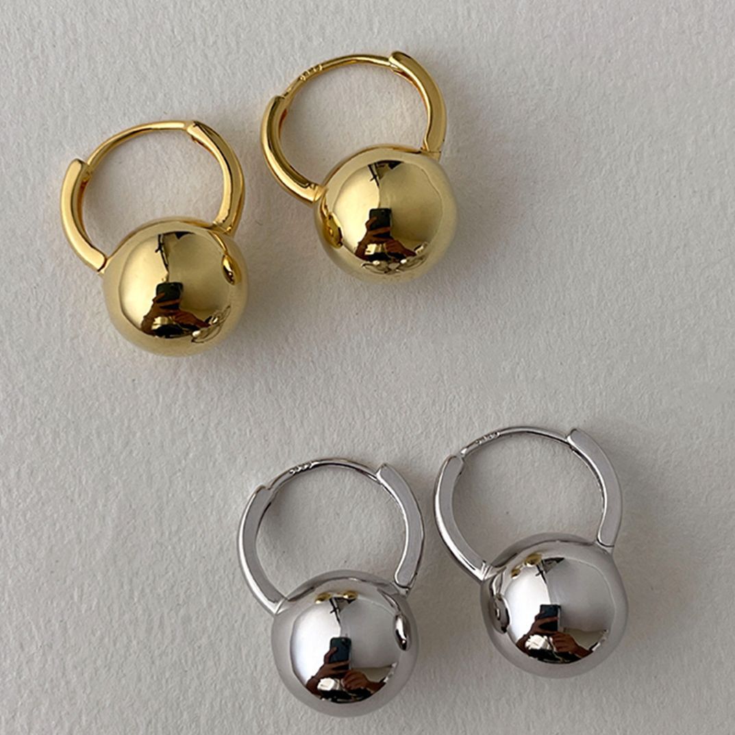 Ellie – Boucles d'oreilles en argent sterling avec tige fine