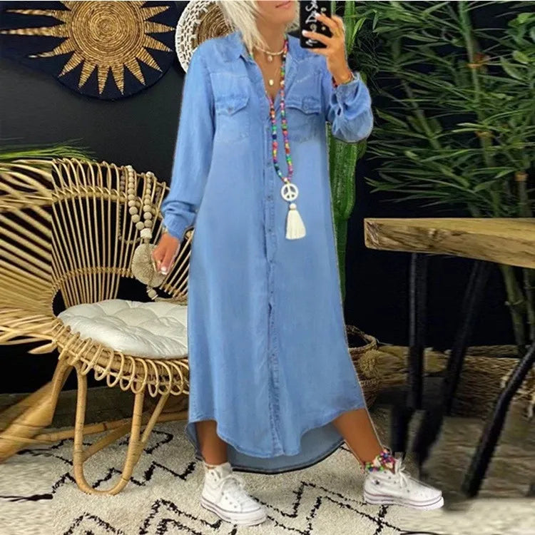 Sophia – Robe en Denim