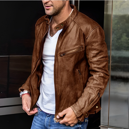 Dalton – Veste en Cuir Élégante pour Toutes Saisons