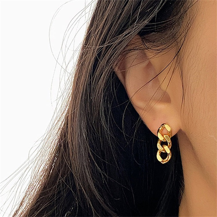 Lee - Boucle d'oreille en chaîne d'or