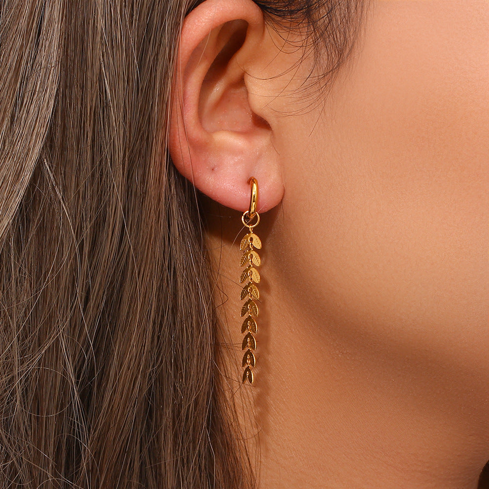 Foi - Boucles d'oreilles en queue de poisson