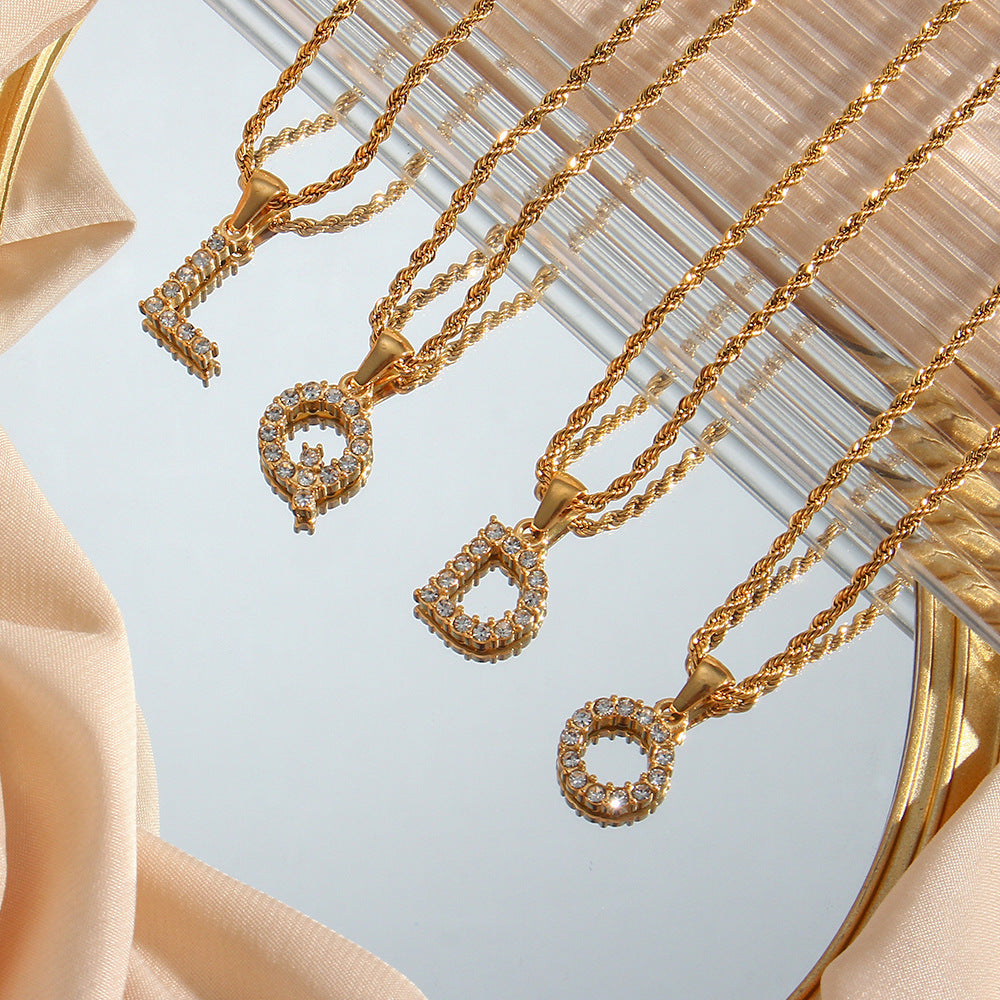 Maeve - Collier de diamants avec initiales