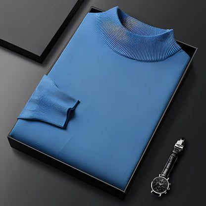 Kervan - Warm winter sweater in knit for men