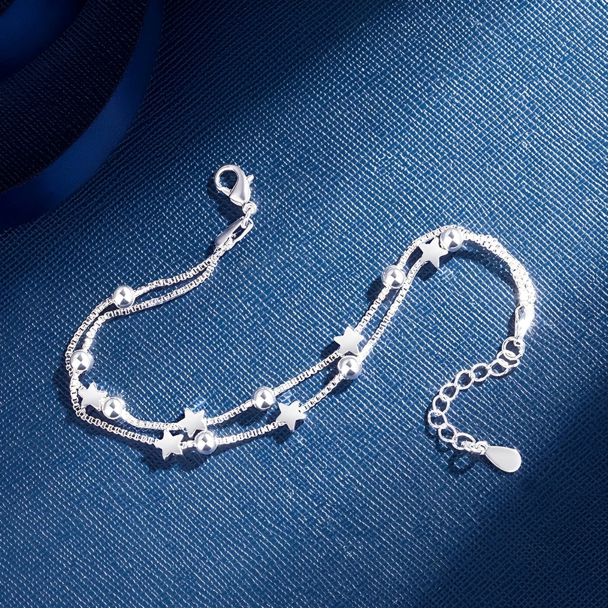 Yuna – Bracelet double cercle étoile style coréen
