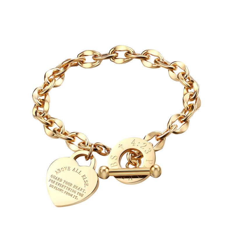 Alessia – Bracelet femme tendance en acier titane