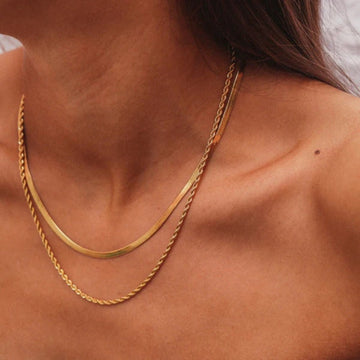 Nicole – Collier en or multicouche