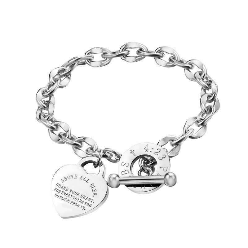 Alessia – Bracelet femme tendance en acier titane