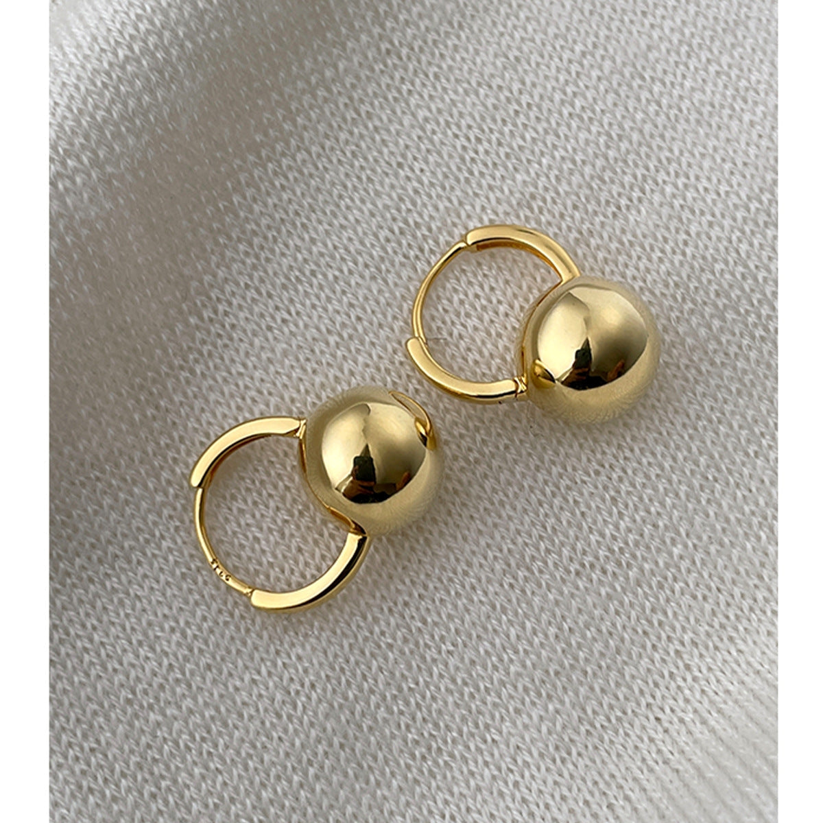 Ellie – Boucles d'oreilles en argent sterling avec tige fine
