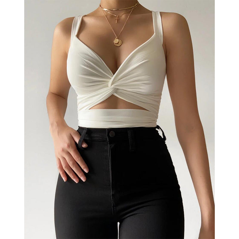 Jaylyn - Crop top croisé pour femmes