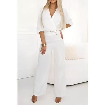 Célestine - Blouse à manches longues et pantalon pour femmes