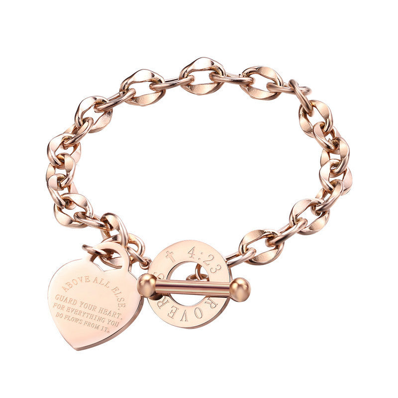 Alessia – Bracelet femme tendance en acier titane