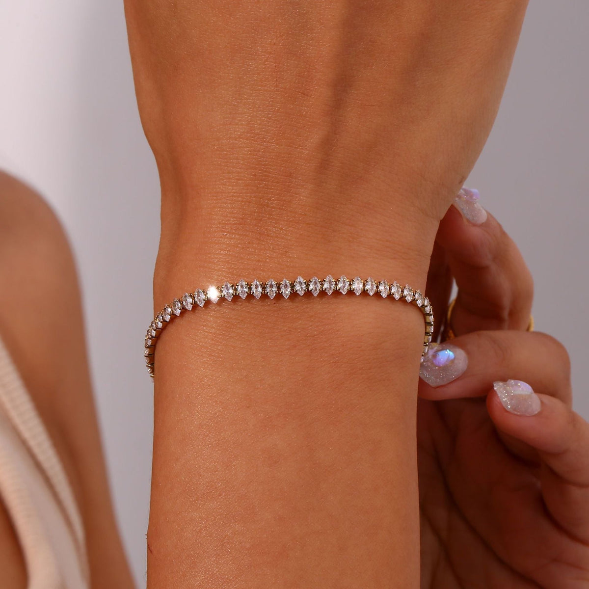 Georgina - Bracelet de tennis en diamants
