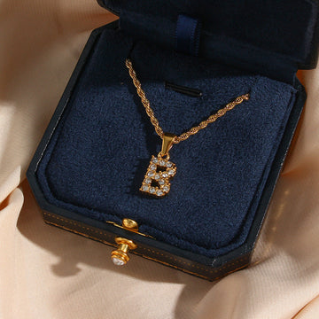 Maeve - Collier de avec initiales
