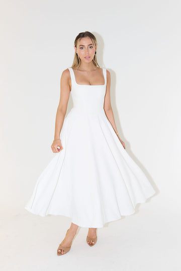 Melisandre - Robe Midi Femme, Élégante et Polyvalente