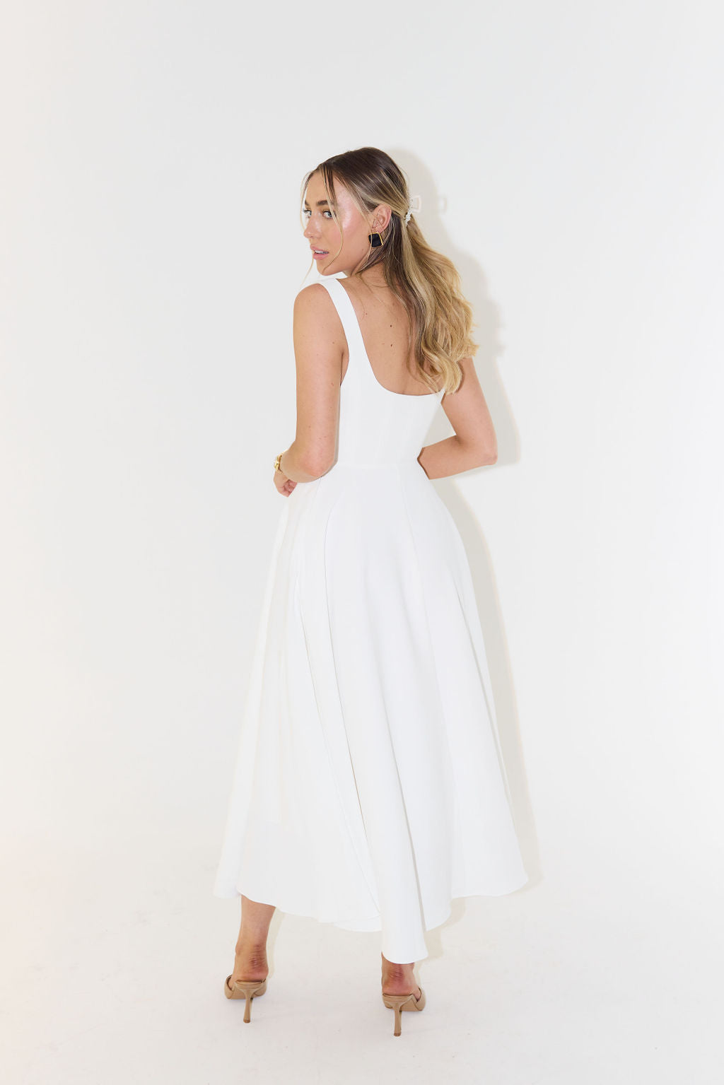 Melisandre - Robe Midi Femme, Élégante et Polyvalente