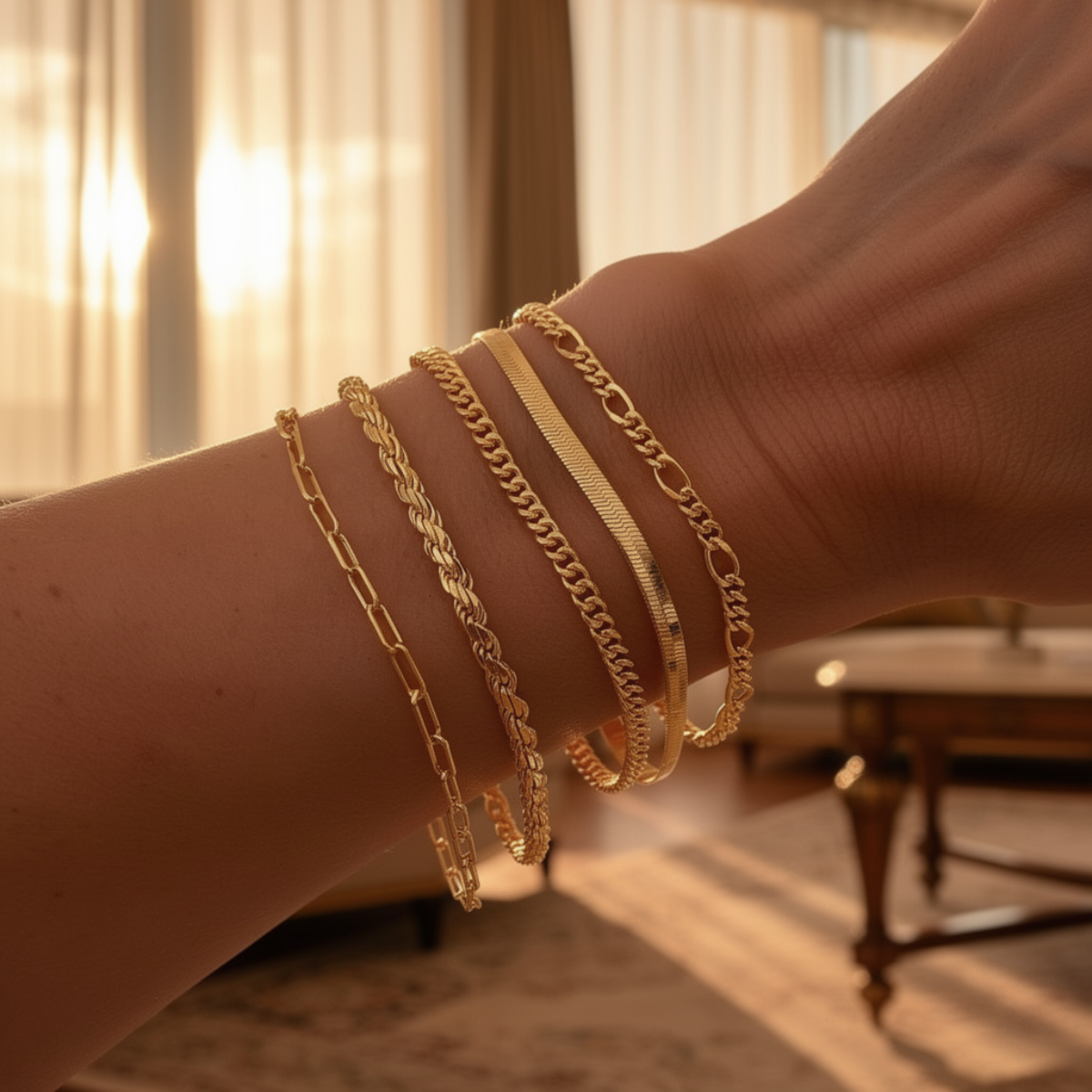 Elara – Ensemble de bracelets de style minimaliste pour femmes