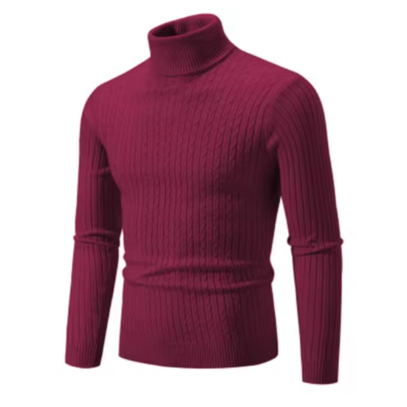 Benjamin - Pull col roulé élégant et confortable pour homme