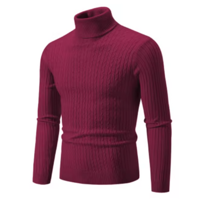 Benjamin - Pull col roulé élégant et confortable pour homme