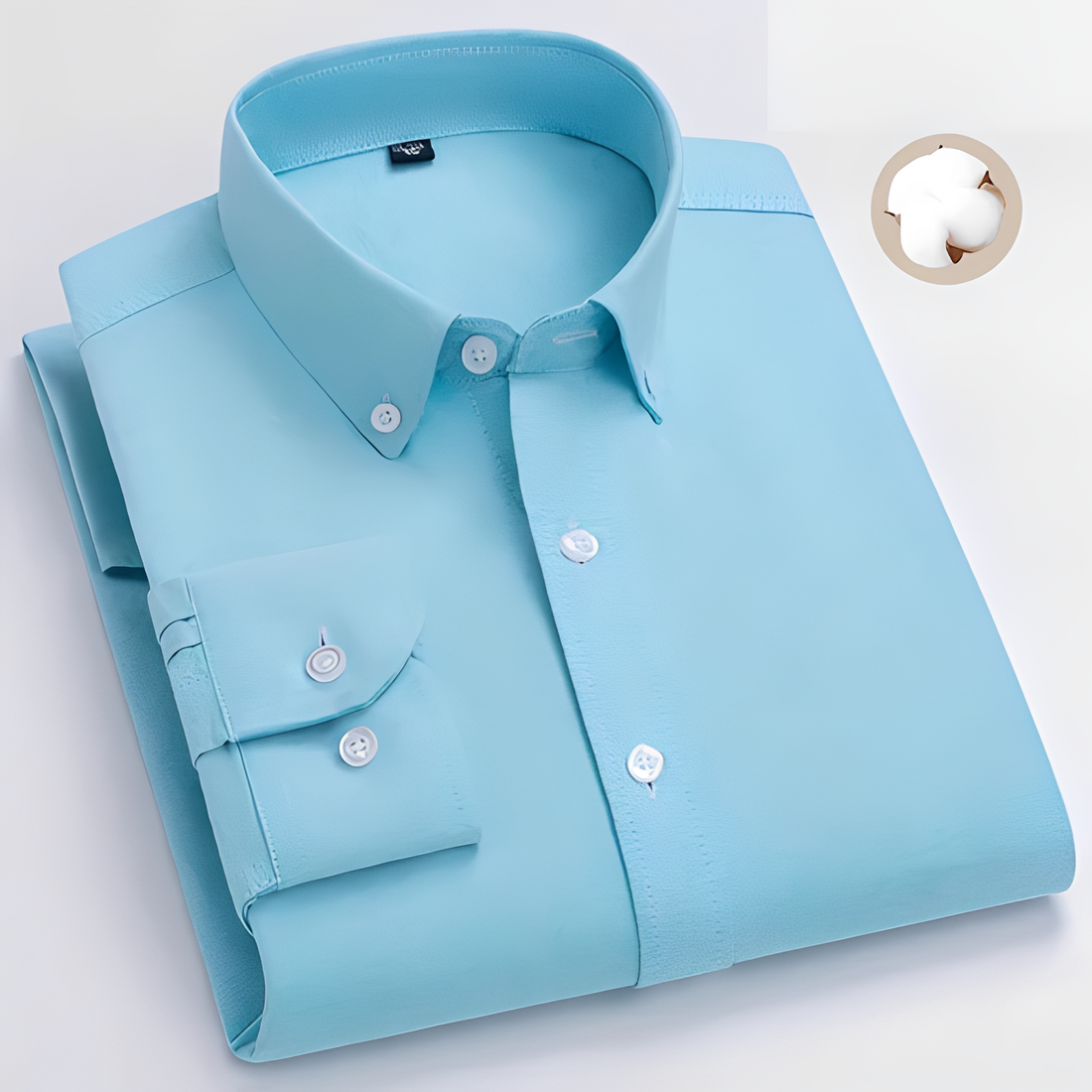 Jezriel - Chemise à carreaux moderne avec manches longues pour homme