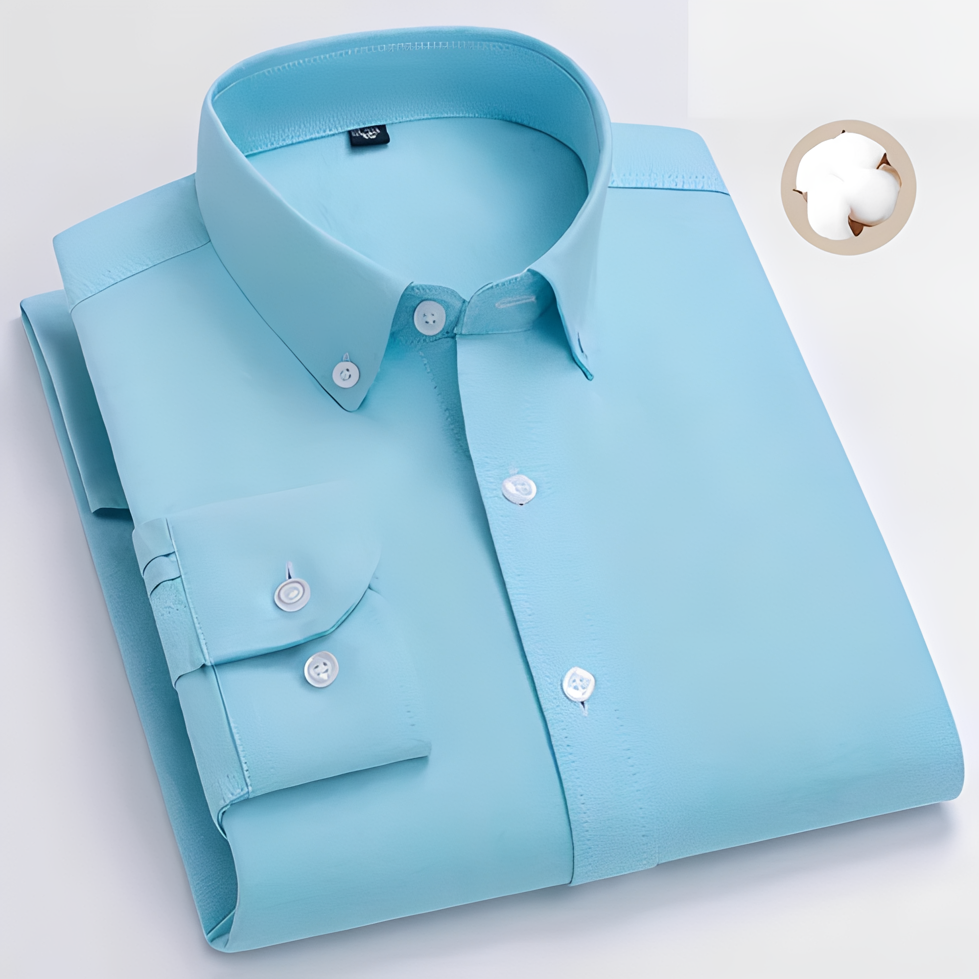 Jezriel - Chemise à carreaux moderne avec manches longues pour homme