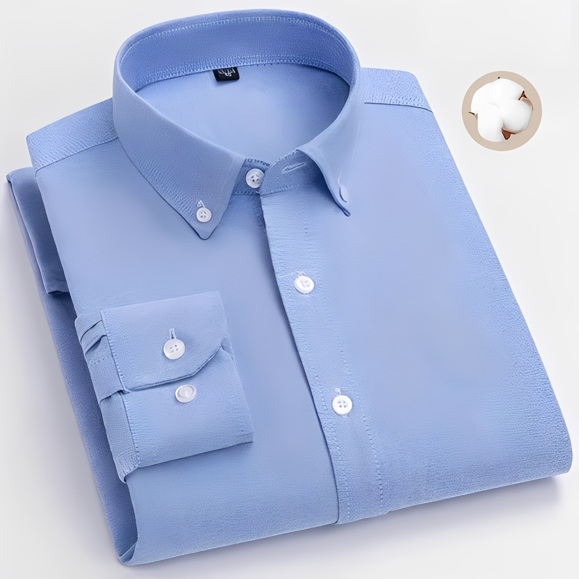 Jezriel - Chemise à carreaux moderne avec manches longues pour homme