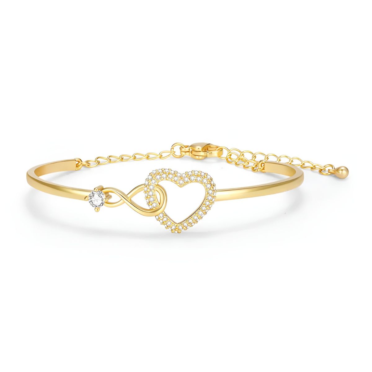 Ayumi – Bracelet mère et fille infini doré