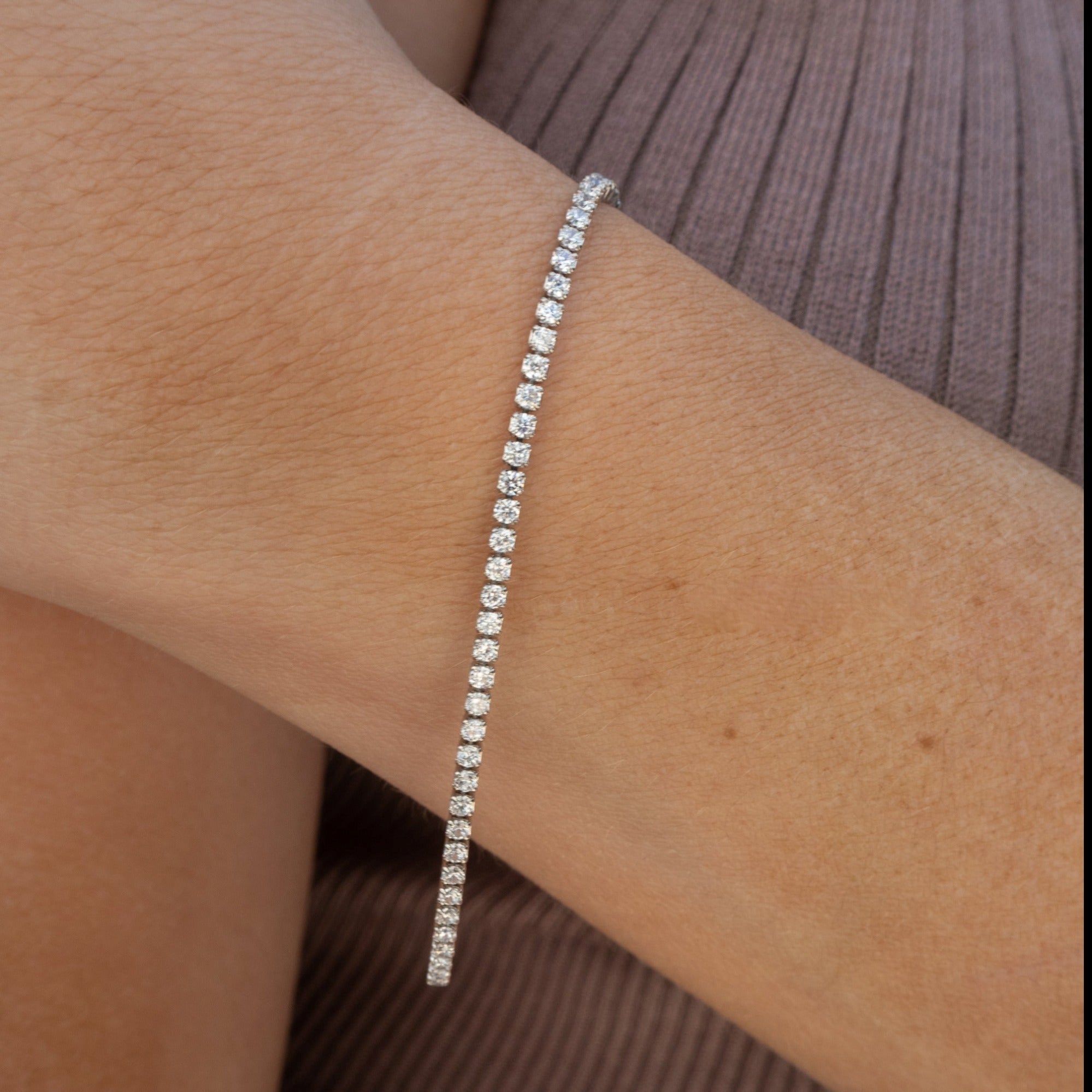 Bracelet de tennis mini cristal