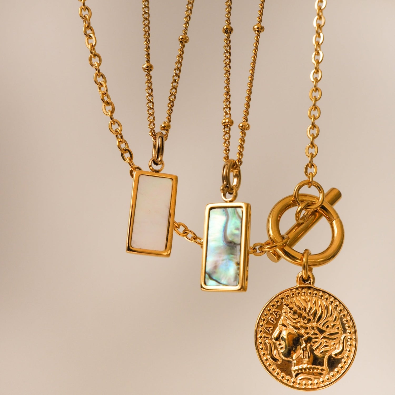 Havanna - collier de pièces avec fermoir à levier